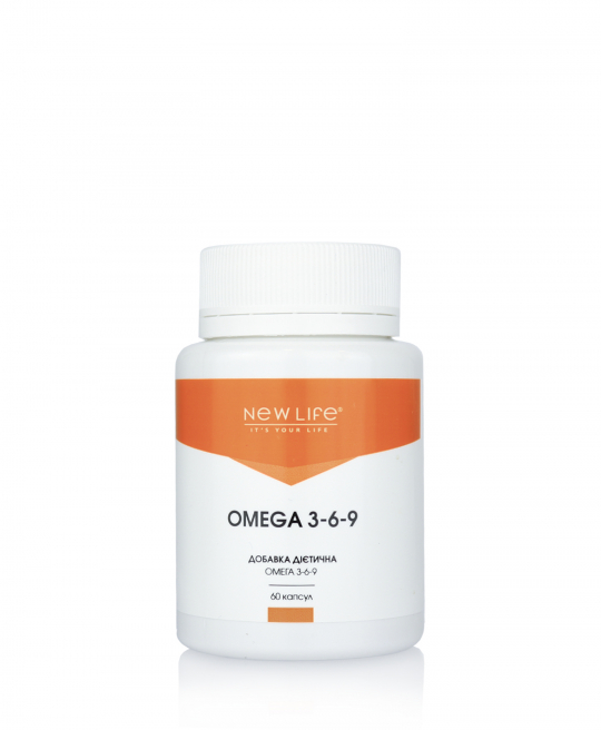 OMEGA 3-6-9 | ОМЕГА 3-6-9 | 60 КАПСУЛ У БАНОЧЦІ